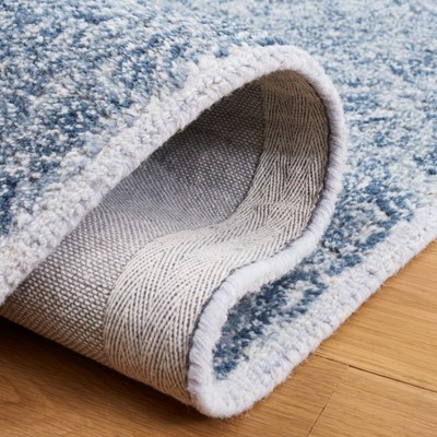 Hand-Tufted Blue and Gray Wool Rectangular Area Rug, 3' x 5'