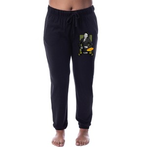 Seinfeld Womens' TV Show Elaine Character Sleep Jogger Pajama Pants Black - 1 of 3
