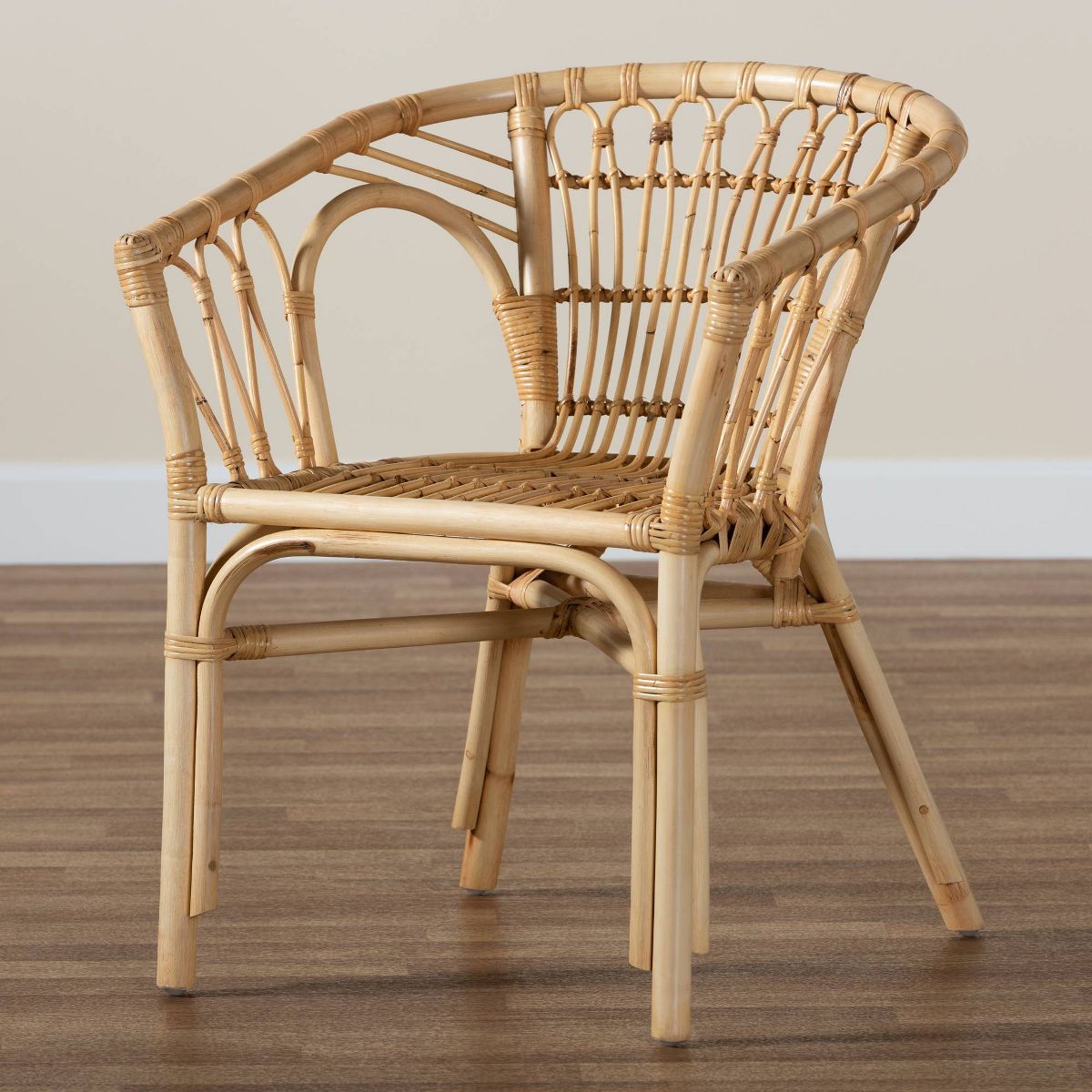 Kaka Rattan Dining Chair Natural/Brown - bali & pari - thumbnail 9