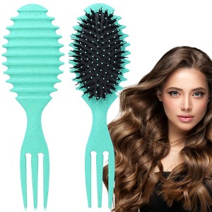 YEVYO Curl Defining Hair Brush, Curl Hair Brush for Women and Men, Shaping and Defining Curls for Long/Wavy/Damaged Hair On Hair Brushes - 1 of 4