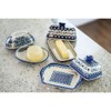 Blue Rose Polish Pottery 15A WR Unikat Butter Dish - 3 of 3