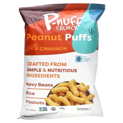 P-Nuff, Crunch, Peanut Puffs, Cinnamon, 4 oz