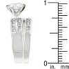 Slickblue Gorgeous 2.3 Ct. Engagement Ring with Clear Round Stone, Available in Goldtone or Silvertone - Size 5-10 - 4 of 4