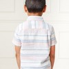 Hope & Henry Boys' Linen Short Sleeve Button Down Shirt, Kids - 4 of 4