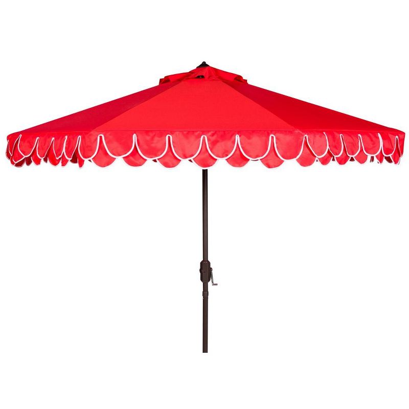Elegant Valance 11Ft Round Patio Outdoor Umbrella  - Safavieh, 1 of 2