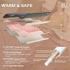 Soft flannel electric blanket with 6 heating levels and 4 hours auto shut-off, 4 hours time setting, ETL certified electric lap blanket - 4 of 4