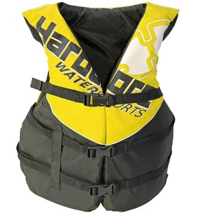 Hardcore Coast Guard type III PFD for youth child teen adult; Life vest flotation device; life jacket paddle vest - 1 of 4