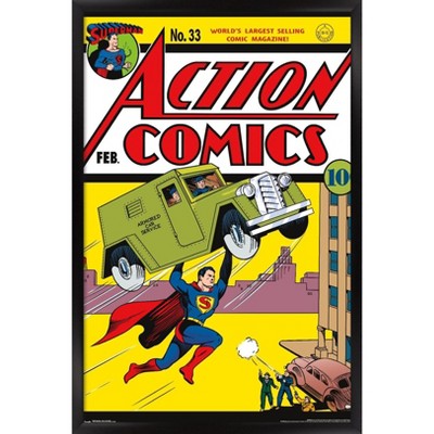 Trends International 24X36 DC Comics Superman - Action #33 Framed Wall Poster Prints