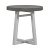 Liberty Furniture,Round End Table Contemporary White in Two-Tone Shell White - 4 of 4