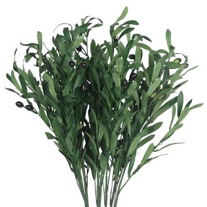 Unique Bargains Artificial Greenery Plants Tree Branches for Wedding Party Decor 9 Pcs - 1 of 4