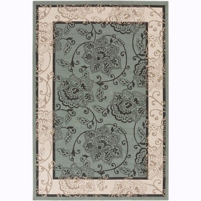 Mark & Day Joel 5'11"x8'10" Rectangle Woven Indoor and Outdoor Area Rugs Green: Stain-Resistant, Traditional, Olefin