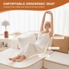 106" Teddy Velvet L-Shaped Sectional Sofa with Chaise, Boneless 32D High-Density Foam, Fluffy Comfy Couch with Curved Armrests, No Assembly - 4 of 4