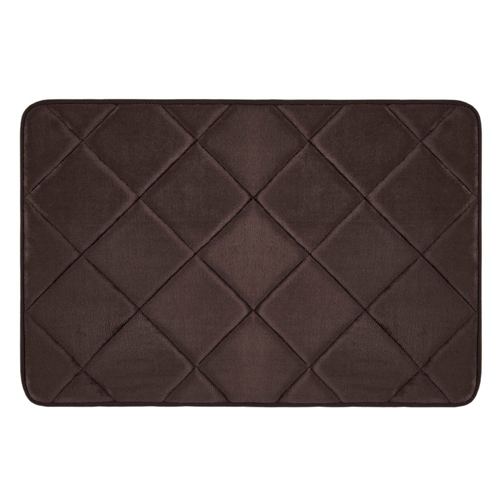 17inx24in Capri Haven Bath Mat Brown - Home Dynamix