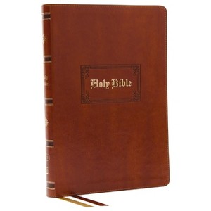 KJV Holy Bible: Giant Print Thinline Bible, Tan Leathersoft, Red Letter, Comfort Print: King James Version (Vintage Series) - by  Thomas Nelson - 1 of 1