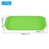 Unique Bargains Plastic Non-Slip Reusable Serving Trays - 2 of 4