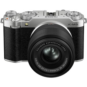 Fujifilm X-M5 Mirrorless Digital Camera XC15-45mmF3.5-5.6 OIS PZ Lens Kit - Silver - 1 of 1