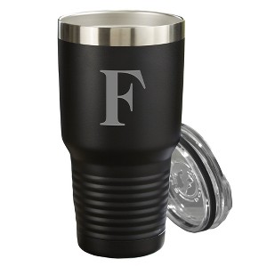 Personalization Mall Vacuum Insulated Stainless Steel Tumbler, Black, 30 oz. - 1 of 1