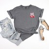 Simply Sage Market Coquette Strawberry Watercolor Garment Dyed Tee - 2 of 4