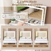 Okak Modern Vanity Table with Large Mirror & Lights,Storage Dressing Desk with Drawers & Small Stool,Makeup Table Set for Bedrooms - 4 of 4
