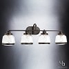 Urban Ambiance Luxury Luxe Industrial Bathroom Vanity Light,  11.25"H x 35.75"W,  Olde Bronze Finish, UHP2541 - 3 of 4