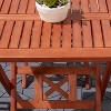 PAGED Wooden Folding Table Multi-Function Portable Outdoor Dining Table with X-Type Scientific Support for Patio, Lawn, Poolside - 3 of 4