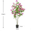 Artificial Bougainvillea Tree, Big Fake Bougainvillea Tree in Pot, Big Artificial Trees with Silk Flowers Indoor Plants for Home Office Garden - 2 of 4