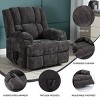 Dual Motor Power Lift Massage Recliner Chair with Heat,Chenille Upholstered Recliner,Heavy Duty Recliner for Elderly Living Room-Coolbibila - 3 of 4
