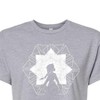 Women's - Frozen 2 - Elsa Snowflake Cropped Graphic T-Shirt - 2 of 4