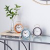 Olivia & May Set of 3 Wooden Ring Top Clocks : Silent Mechanism, MDF, Analog Display, No Assembly Required - 2 of 4