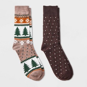 Men's Socks 2pk - Goodfellow & Co™ - 6-12 - 1 of 3
