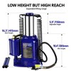 32-Ton Hydraulic Bottle Jack 10.4"-16.3" Lifting Range Low Profile Air Jack Manual Jack With Handle Vehicles Maintenance - 3 of 4