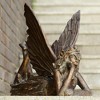 SPI Home Fairy at Rest Garden Sculpture – 13" Resin Fantasy Statue, Whimsical Outdoor Fairy Decor - 3 of 3
