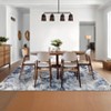 TROPOW Washable Blue Area Rug, Indoor Modern Abstract Non Slip Blue Rugs for Living Room, Low Pile Ultra Thin Throw Carpet - 4 of 4