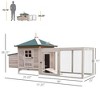 Akoasm 77 Inch Wooden Chicken Cage & Coop With Nesting Box,Removable Tray & Ramp For Outdoor-Natural - 2 of 4