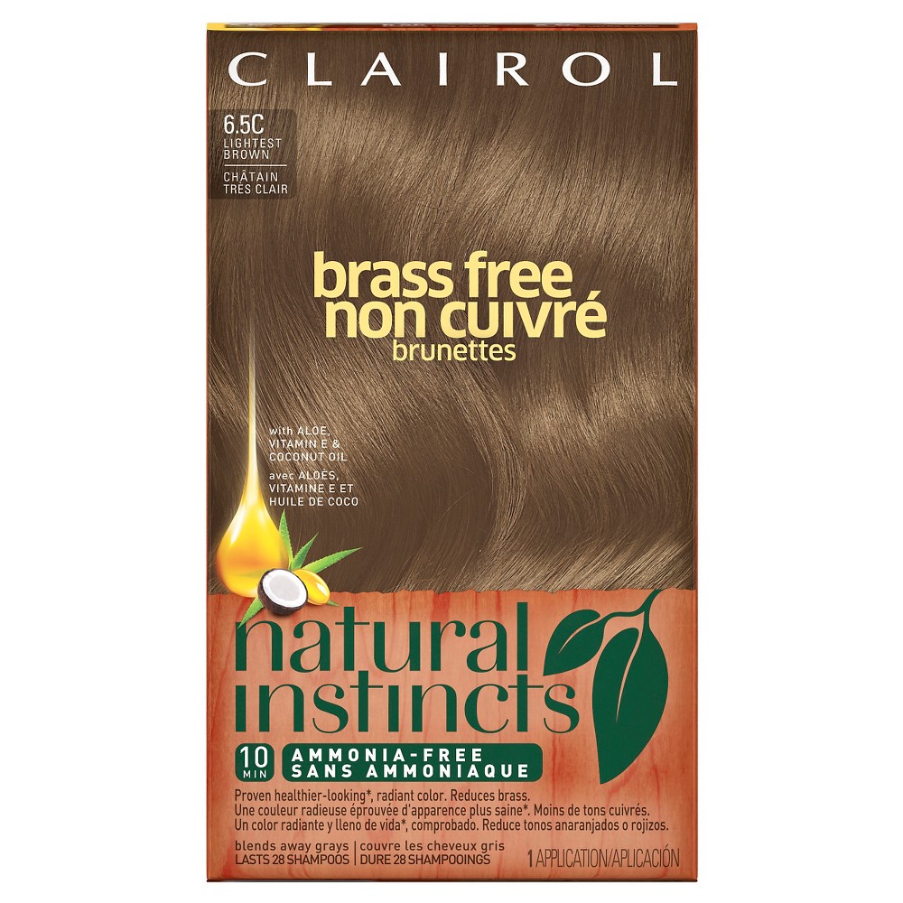 UPC 381519038198 product image for Clairol Natural Instincts Brass Free Hair Color - 6.5C Lightest Brown | upcitemdb.com