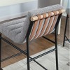 GDFStudio Afra Iron and Boucle Upholstered 26.38" Counter Stool - 4 of 4