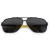 Anna-Kaci Men's Fashion Two Tone Box Polarized Sunglasses UV400 Protection - 4 of 4