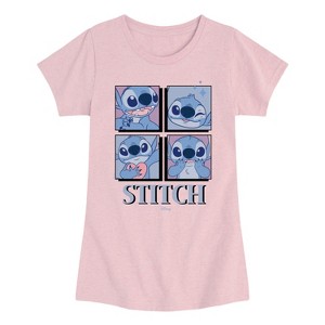 Girls' - Disney - Lilo & Stitch Fitted Short Sleeve Graphic T-Shirt - 1 of 3