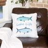 The Lakeside Collection Gone to the Lake Embroidered Accent Pillows - Lake Life - 2 of 3