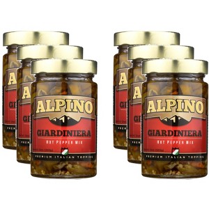 Alpino Giardiniera Hot Pepper Mix - Case of 6 - 12 oz - 1 of 2