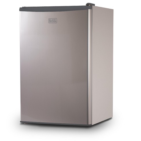 Black+decker Compact Refrigerator 4.3 Cu. Ft. With True Freezer, Silver ...