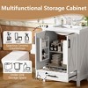 JUJABU 24-Inch Bathroom Vanity with Single Sink, 2 Soft-Close Doors, Divided Drawer, Dual Storage Shelves - 4 of 4