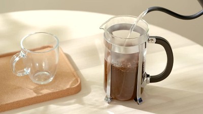 BODUM Caffettiera Coffee for 2 Set - French Press 2 Clear Mugs