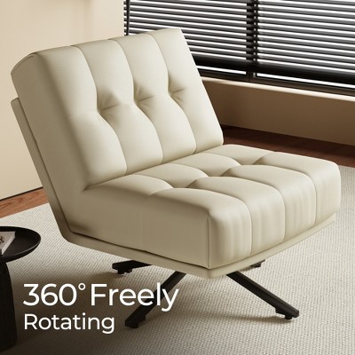 Luck Live 27.55 inch spacious and comfortable rotating lounge chair for the living room