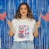 Simply Sage Market Patriotic Disco Collage Short Sleeve Tee - 2 of 4