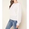 Women's Smocked Long-Sleeve Blouse - SUGARLIPS - image 3 of 3