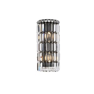 Elegant Lighting Maxime 8 inch black wall sconce - 1 of 4