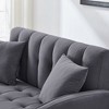 CAVINAS Modern Loveseat Sofa, Smooth Velvet Upholstered Tufted Sofa Couch for Living Room, Department, Small Space - 4 of 4