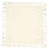 Bearington Baby Creamy White Dottie Snuggle Blanket, 28.5" x 28.5" - 4 of 4