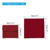 Unique Bargains Portable Velvet Jewelry Pouch with Snap Button for Necklace Watches 2 Pcs - 2 of 4
